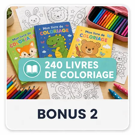 Bonus 2 — 240 livres de coloriage