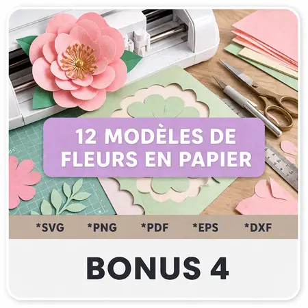 Bonus 4 — 12 modèles de fleurs en papier